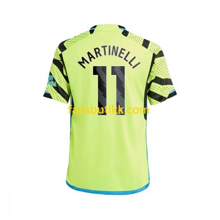 Fotballdrakt Arsenal Gabriel Martinelli 11 Bortetrøye 2023-2024 Kortermet